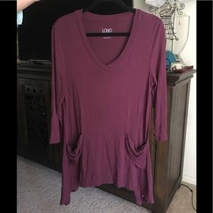 LOGO by Lori Goldstein Soft & Bouncy Tunic Sz Sm
